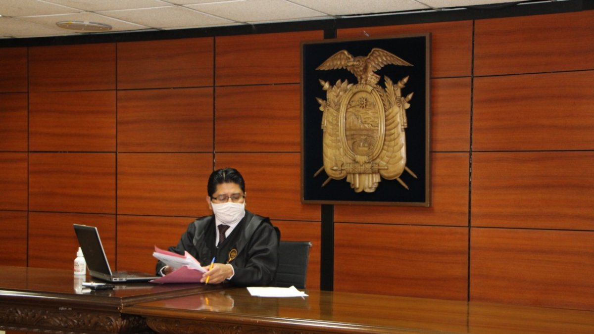 Audiencia. La audiencia de formulación de cargos se cumple en la Corte Nacional de Justicia ante el juez David Jacho.