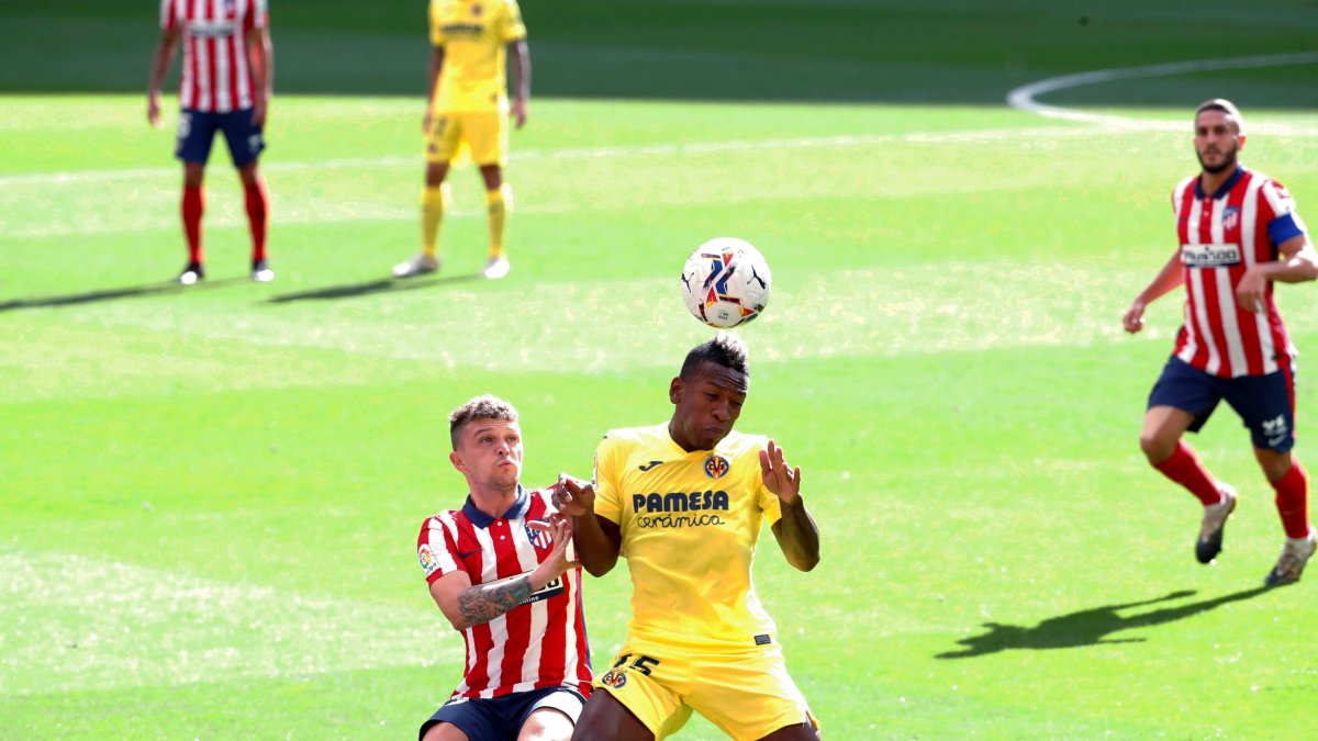 Pervis Estupiñán, lateral del Villarreal, actuó los 90 minutos en el duelo contra el conjunto colchonero.
