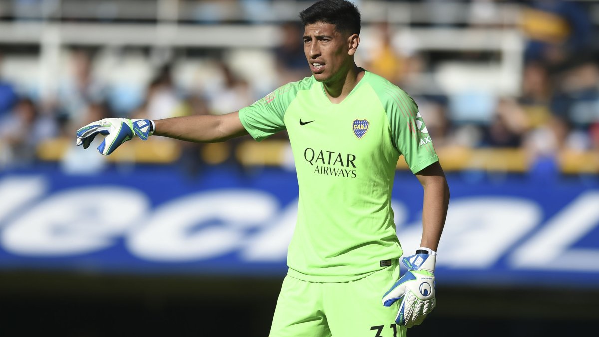 Esteban Andrada, arquero de Boca Juniors que fue convocado a la selección argentina.