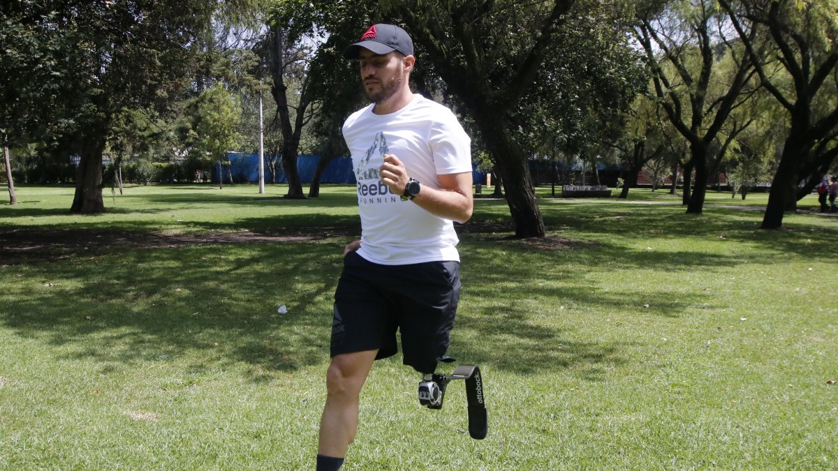 Preparación. Pablo Vallejo ha enfocado sus entrenamientos en atletismo y ciclismo.
