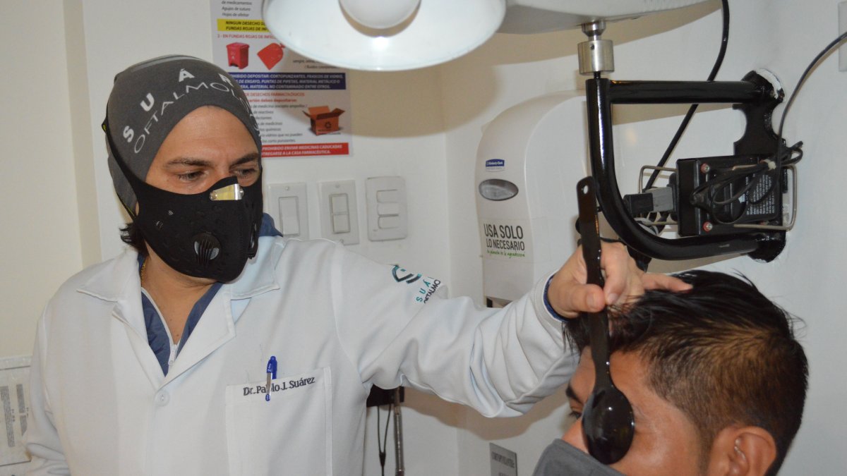 Labor. Desde junio las atenciones a los pacientes con problemas oculares se empezó a normalizar.