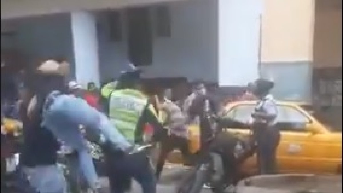 Agresión. El hecho se produjo la tarde de este sábado 10 de octubre.