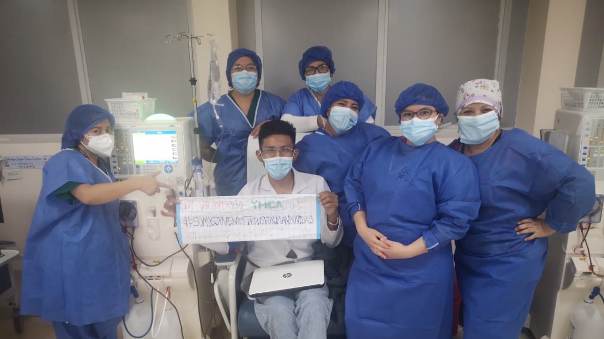 Harold Sarango. es uno de los pacientes renales que se realiza diálisis, que aspira ingresar a la lista de espera para recibir un transplante de un riñón.