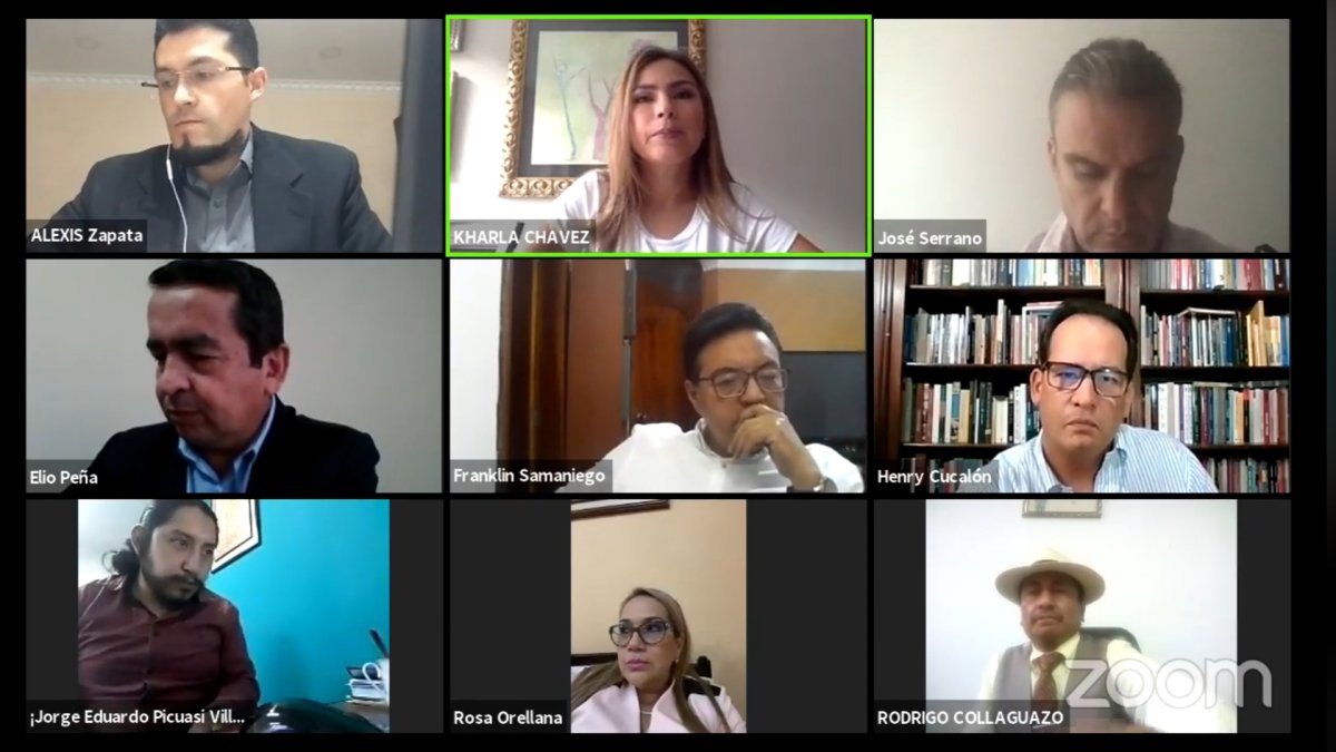 La Comisión de Justicia sesionó de manera telemática.