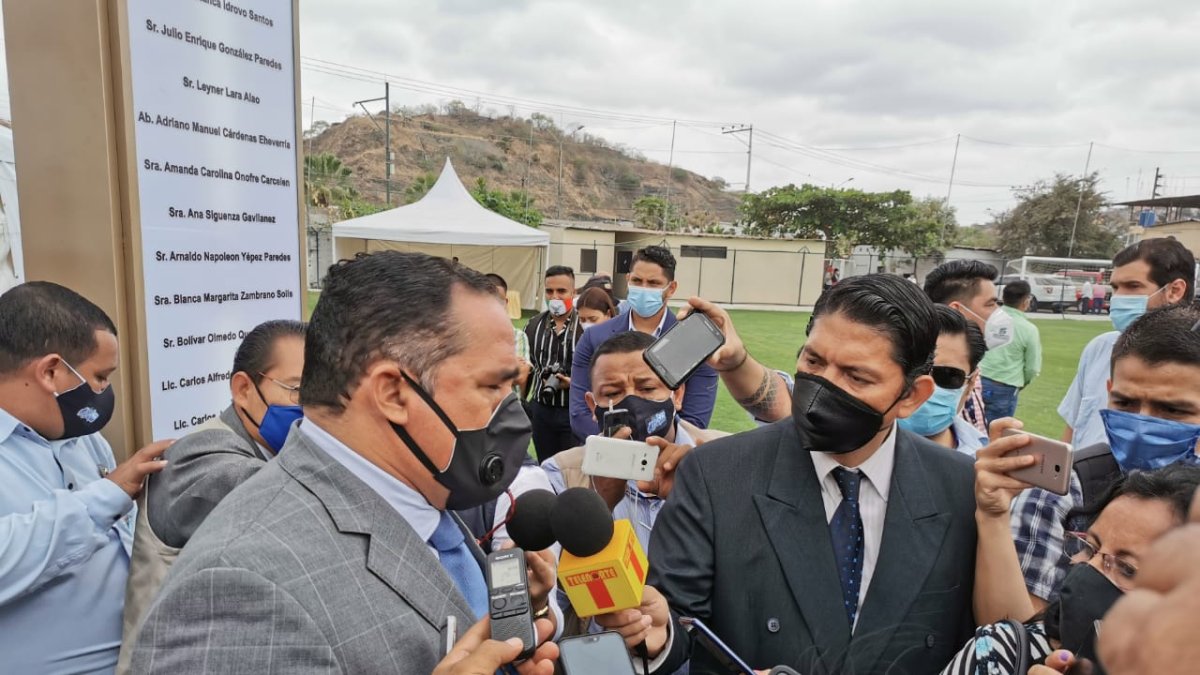 Dalton Narváez, alcalde de Durán en declaraciones a la presa.