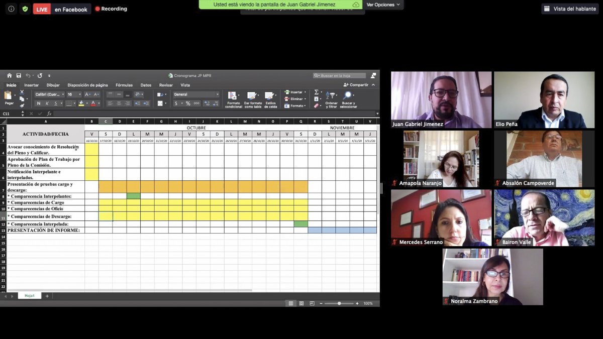 La Comisión de Fiscalización conoció el cronograma de trabajo del juicio político a la ministra de Gobierno.