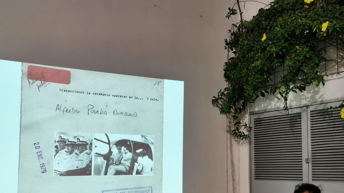 Amaury Martínez, durante la presentación de su participación en el proyecto.