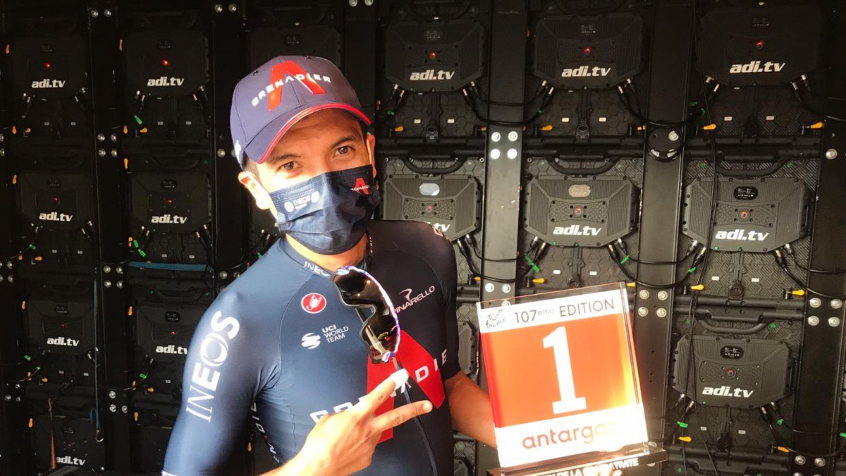 Richard Carapaz espera darle una nueva alegría a Ecuador.