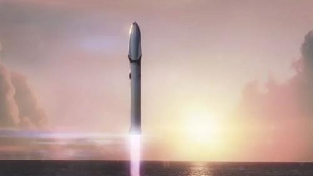 Recreación de misión del vehículo Starship.