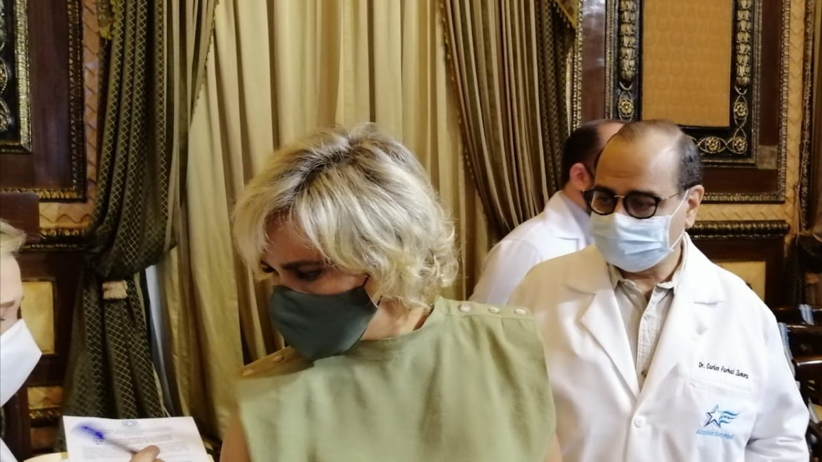 La alcalddsa, Cynthia Viteri, en el informe sobre las cifras del coronavirus en Guayaquil.