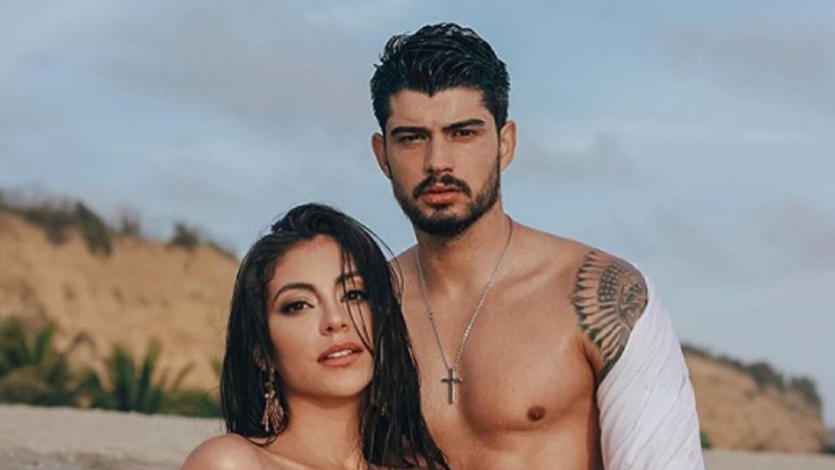 Virginia con su pareja, Cezar