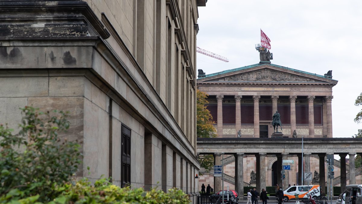 Panorama. Una vista a la antigua  Isla de los Museos en Berlín.