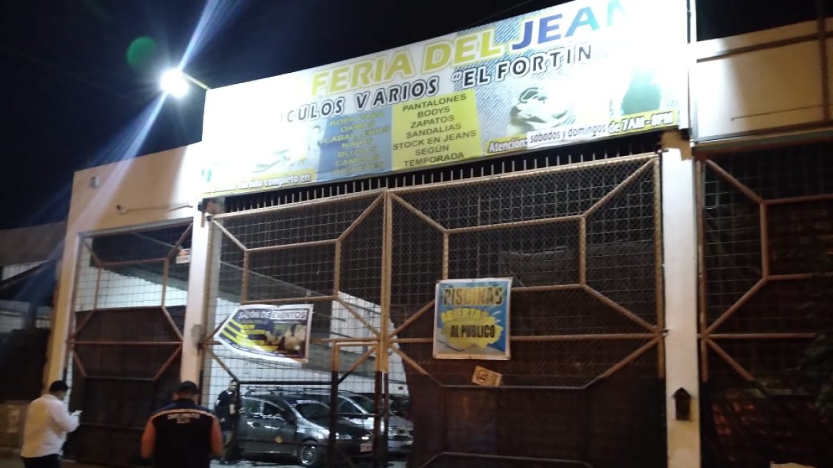 Un complejo turístico había sido acondicionado para realizar un festejo.