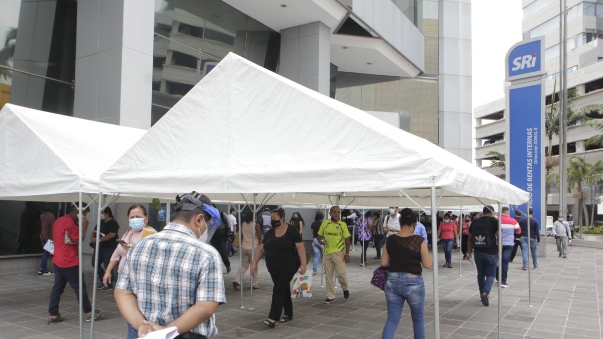 Las colas en el Servicio de Rentas Internas provocan quejas de los usuarios.