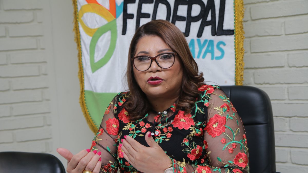 Martha Córdova, presidenta de la Federación de Establecimientos Educativos Particulares Laicos del Guayas (Fedepal).,