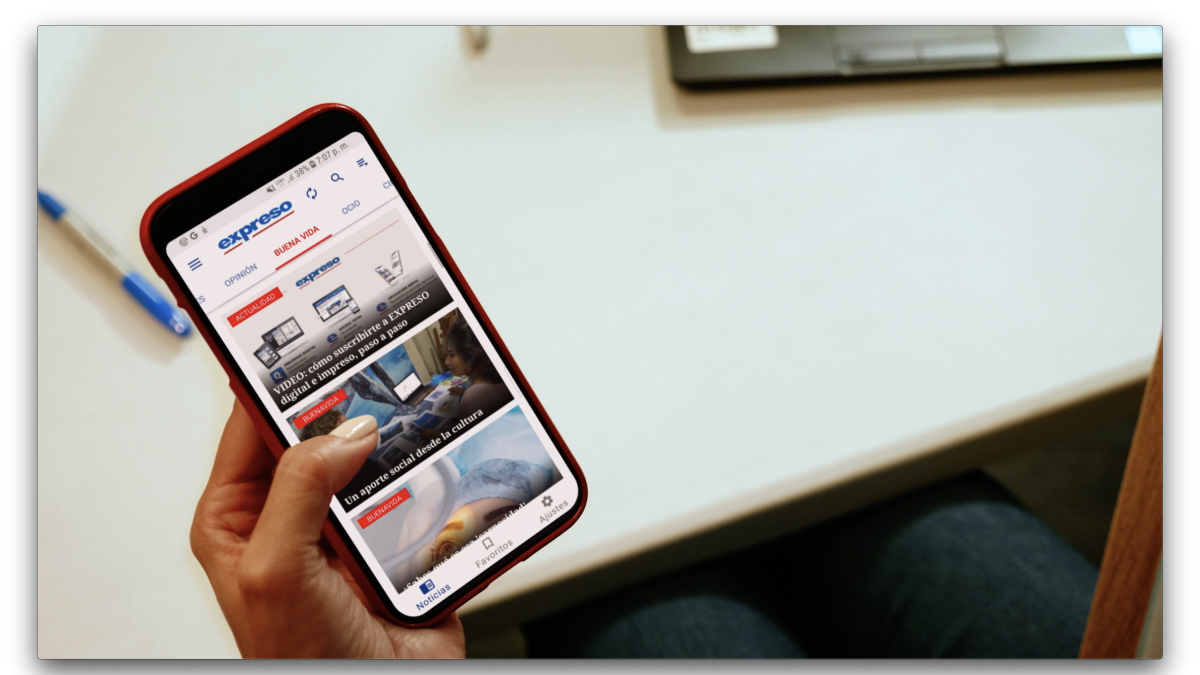 A EXPRESO puedes acceder desde www.expreso.ec y desde la app Diario Expreso.