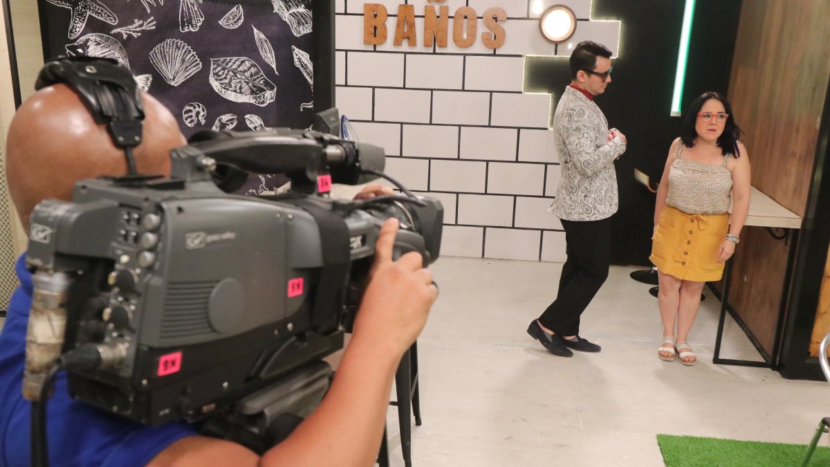 Claudia Camposano durante las grabaciones de 'Antuca me enamora'.