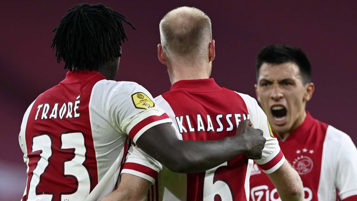 El Ajax está mermado para su partido por la Champions League ante el Midtjylland
