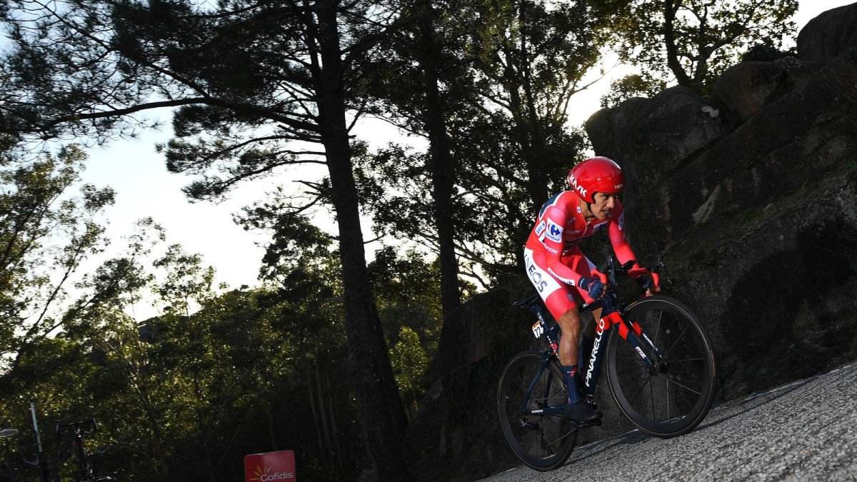 Richard Carapaz cubrió de gran manera los 33,7 kilómetros de la contrarreloj individual de la Vuelta a España.