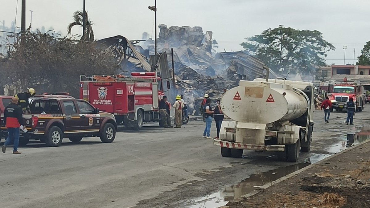 Incendio en Durán. Las llamas están controladas este 4 de noviembre.