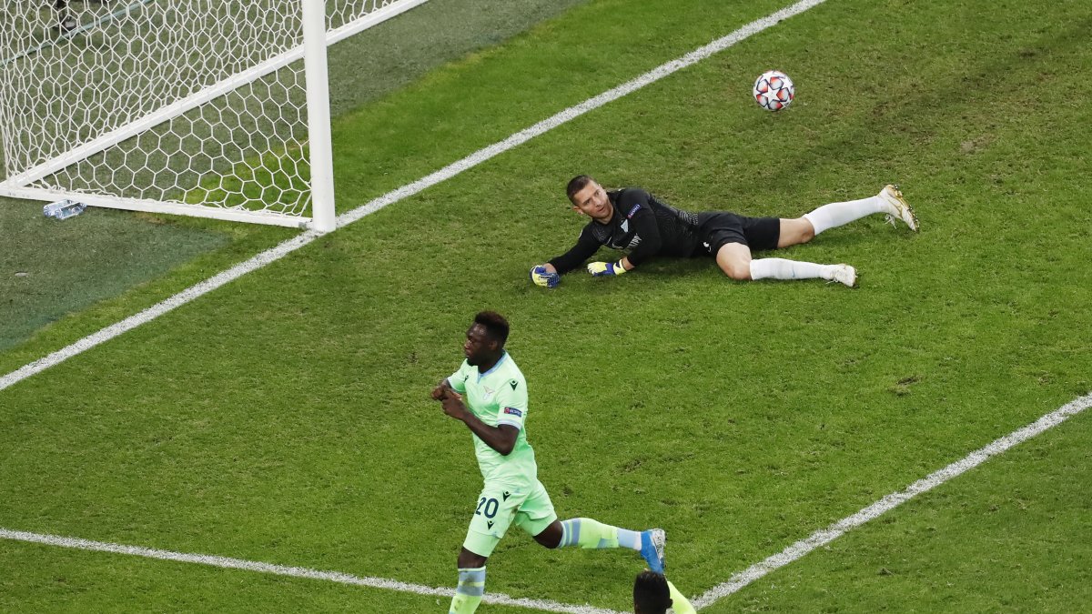 Felipe Caicedo, atacante del Lazio, marcó el tanto del empate para su conjunto.