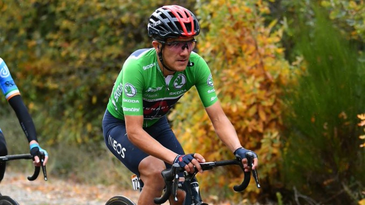 Richard Carapaz aseguró su segundo podio en una gran vuelta.