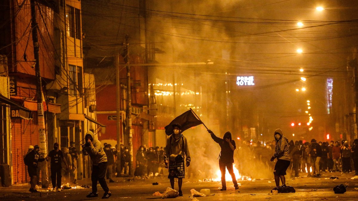 Las violentas manifestaciones en Peú no cesan.