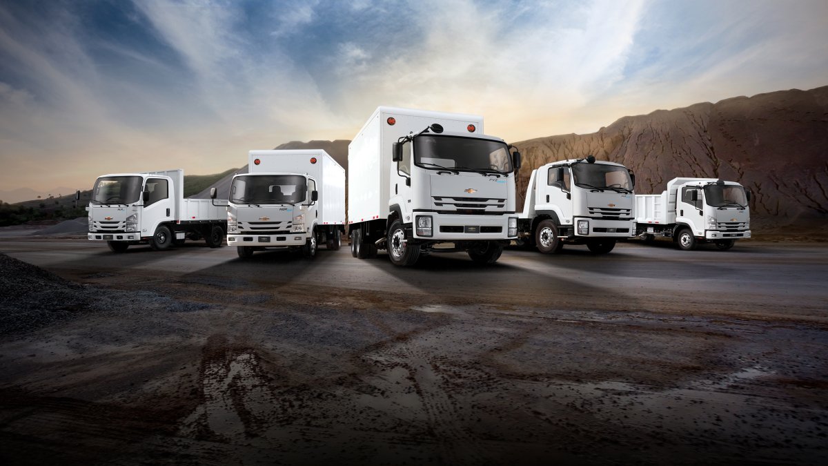 La línea de camiones Chevrolet cumple con todas las especificaciones técnicas para cada tipo de trabajo.