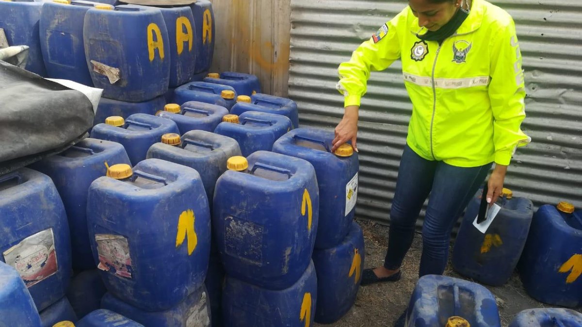 Hecho. 11.300 galones de combustibles fueron incautados.