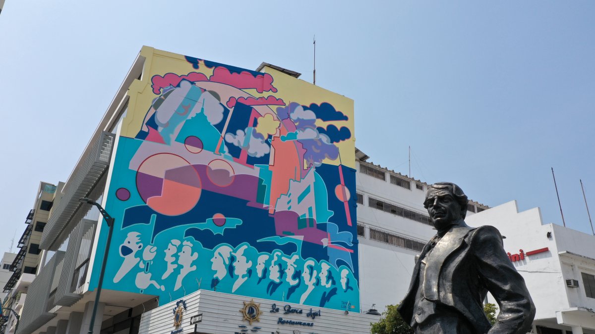 Arte. Este es uno de los murales inaugurados este jueves.