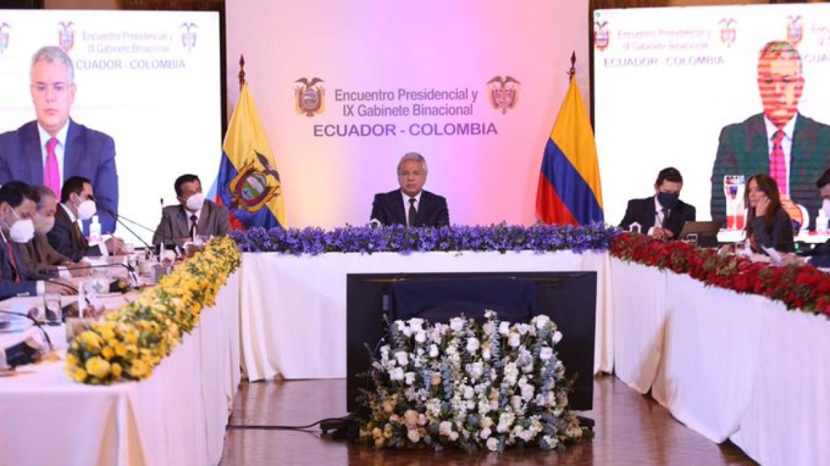 Esta fue la novena reunión binacional entre Ecuador y Colombia. La primera que se desarrolla en formato virtual.
