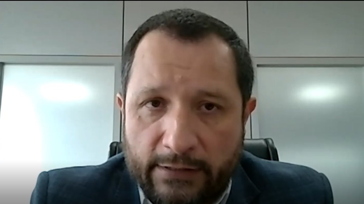 El viceministro de Finanzas, Fabián Carrillo, en rueda de prensa virtual este 27 de noviembre de 2020.