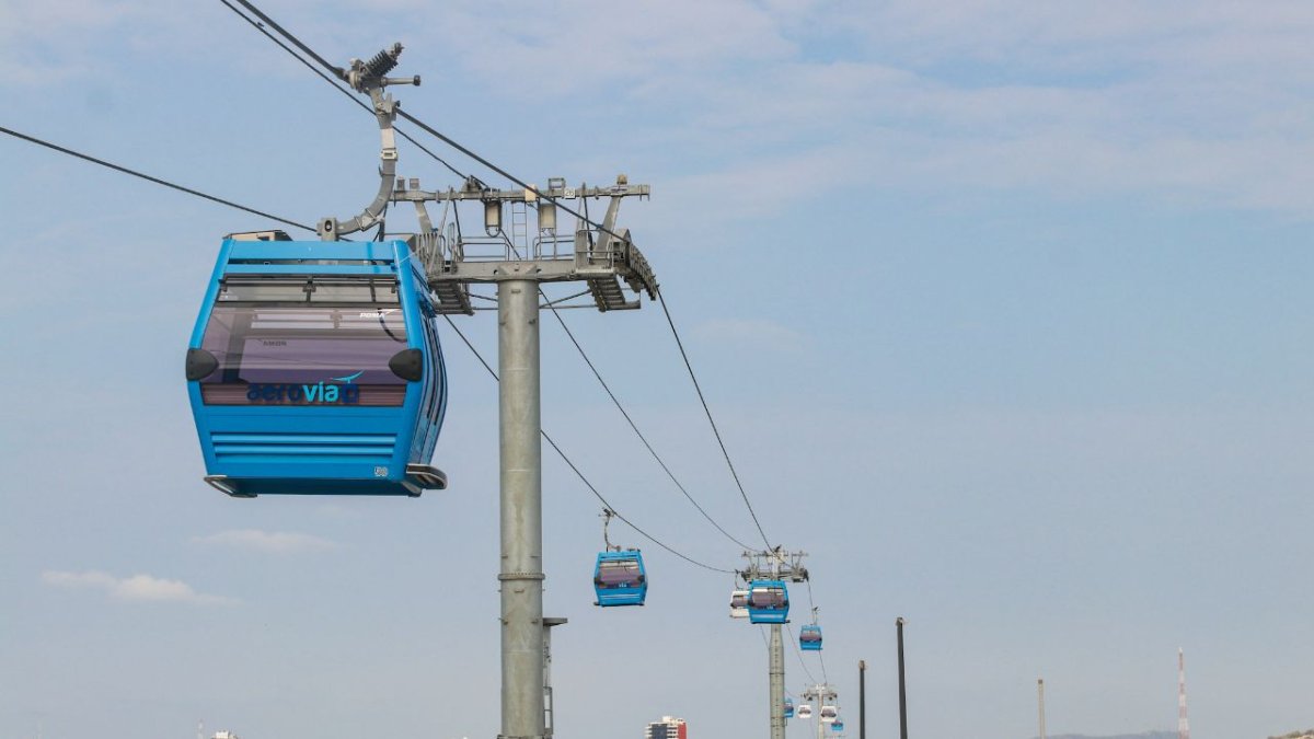 Aerovía La inauguración del sistema aerosuspendido está prevista para diciembre.