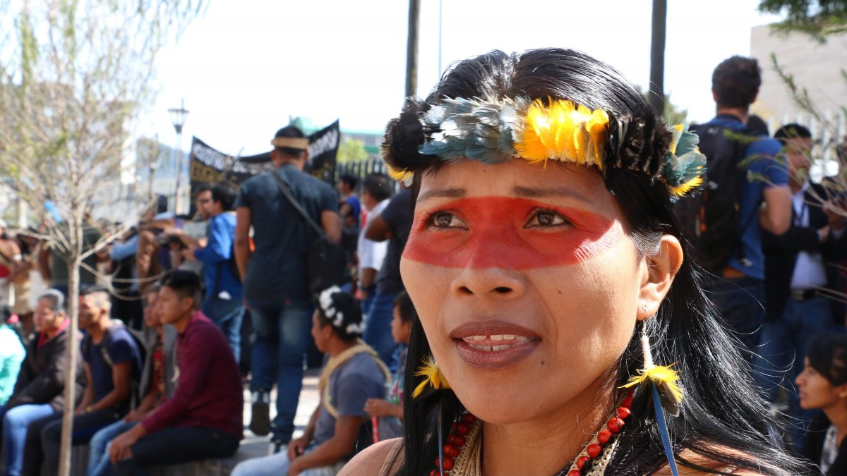De 35 años, Nenquimo encabeza una nacionalidad, la waorani, que se ve como protectora de los territorios ancestrales.