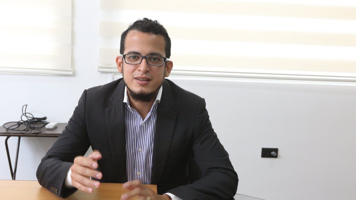 El director ejecutivo de Alfe, Miguel Palacios, en una entrevista con EXPRESO.