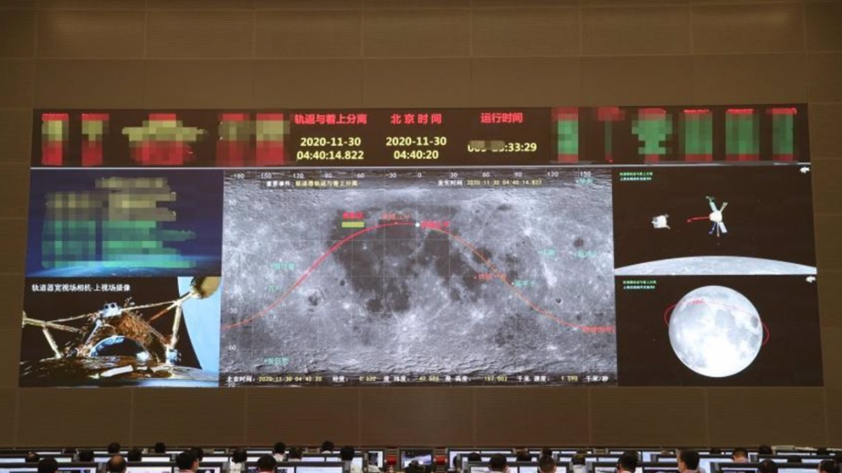 ARCHIVO. La Chang'e 5 es la tercera nave espacial en aterrizar con éxito en la Luna en el siglo XXI.