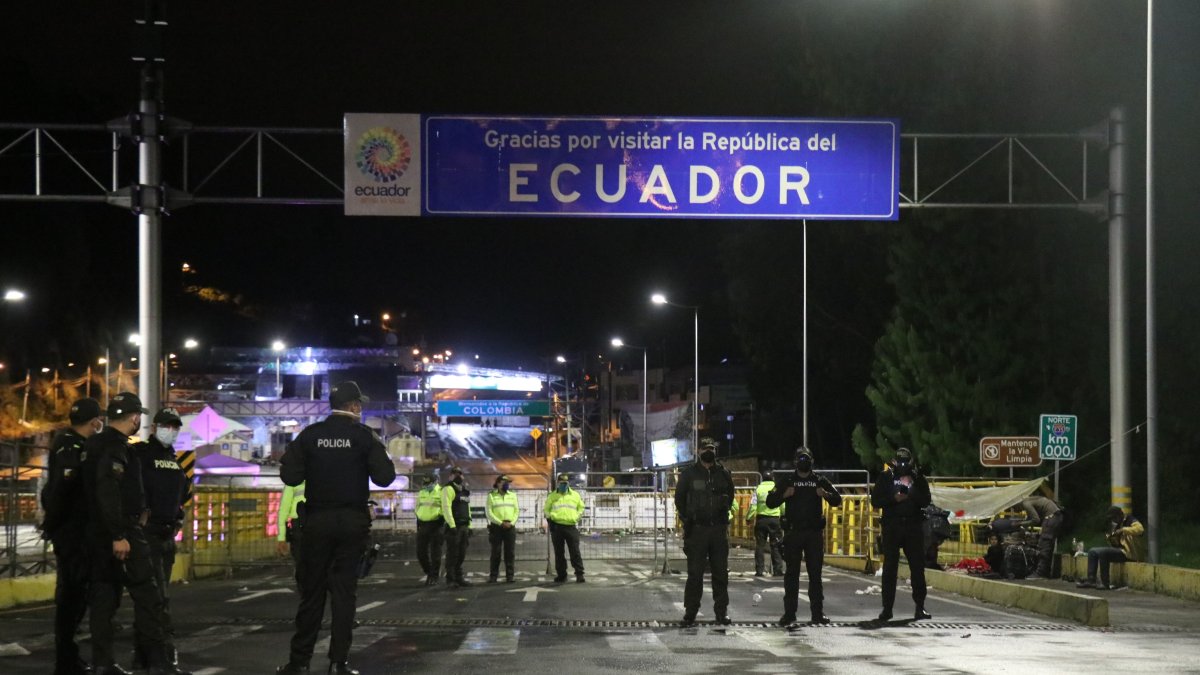 Ecuador cerró sus fronteras terrestres el 16 de marzo pasado al decretar el estado de emergencia sanitaria por la pandemia del coronavirus