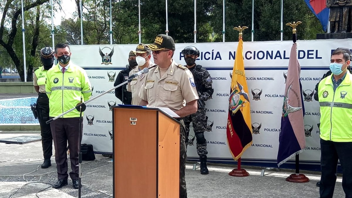 Anuncio. Alain Luna, comandante de la Policía del Distrito Metropolitano de Quito.