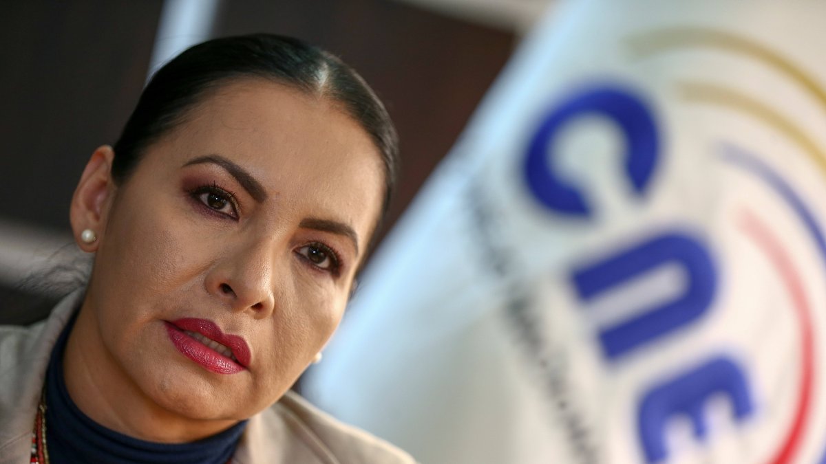 Diana Atamaint, presidenta del Consejo Electoral, ha recalcado que el proceso electoral se realizará el 7 de febrero.