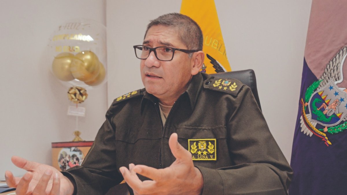 Autoridad. Alain Luna, comandante de Policía del Distrito Metropolitano de Quito.