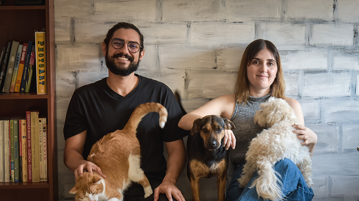 Charvel Chedraui y Paula Cevallos son vegetarionos desde hace más de tres años.