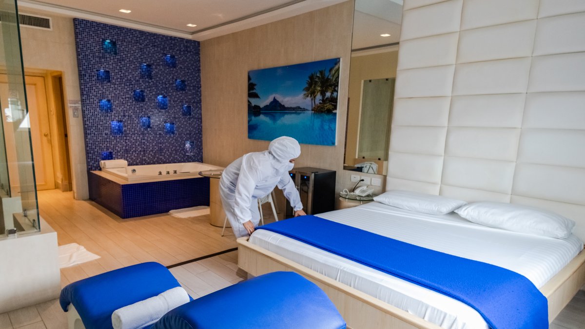 Instalaciones del motel Royalton.