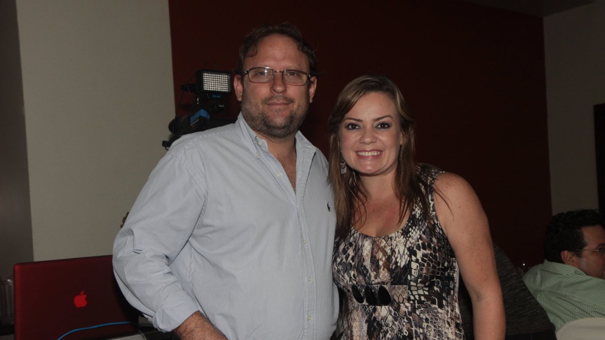 Úrsula con Iván Nogales.