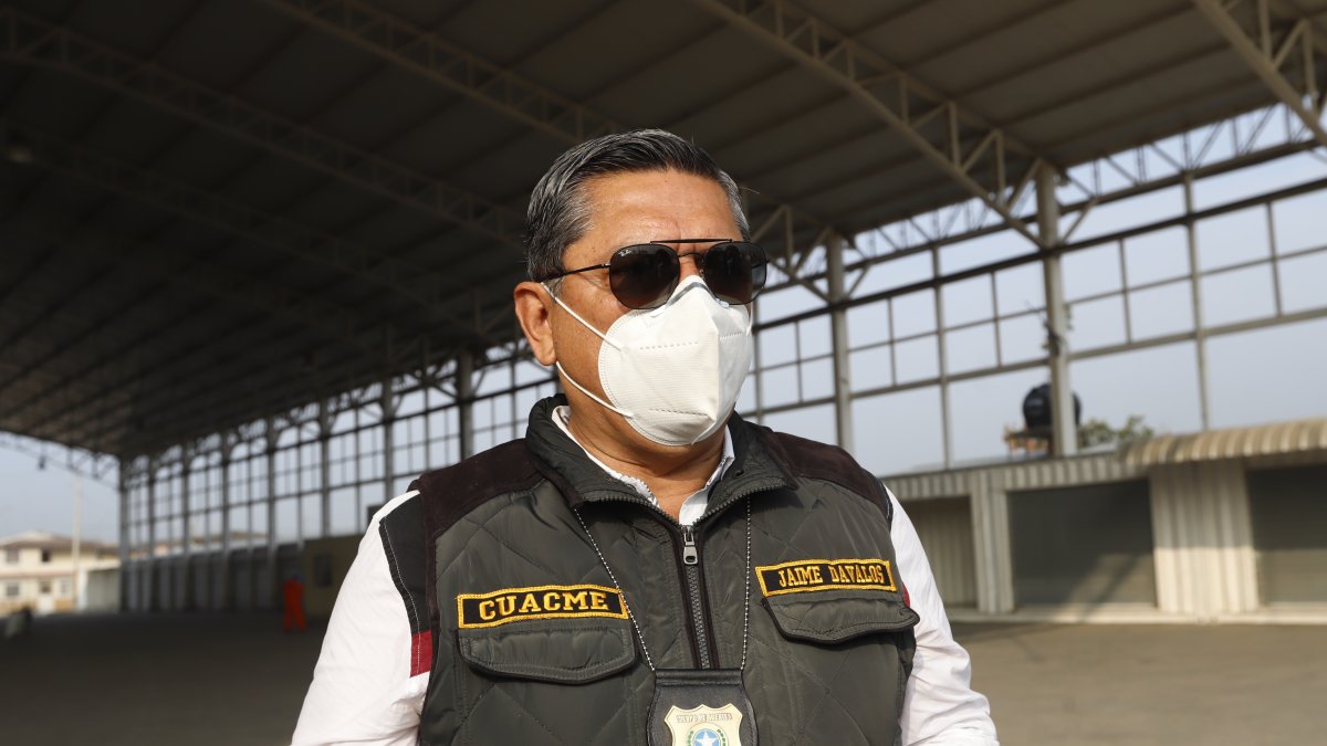 Jaime Dávalos, comandante y director del cuerpo de agentes del control Metropolitano.