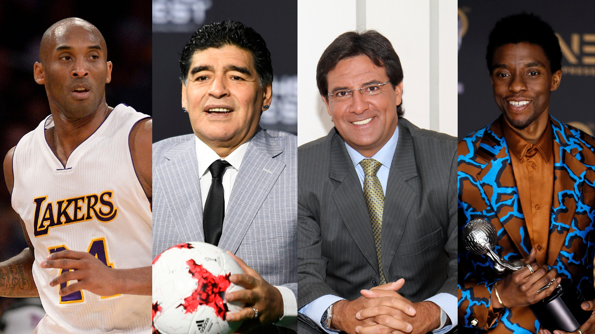 Bryant, Maradona, Morales y Chadwick, son parte de esta lista.