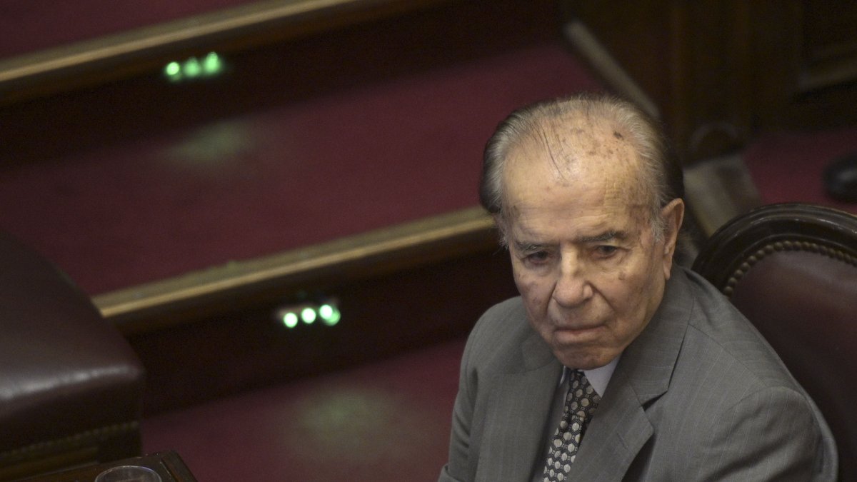 Menem está internado desde el 15 de diciembre.