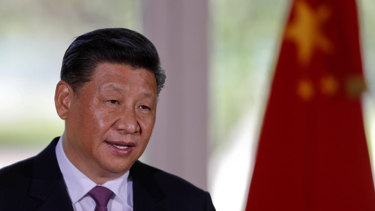 El presidente chino, Xi Jinping, habla durante una conferencia de prensa.