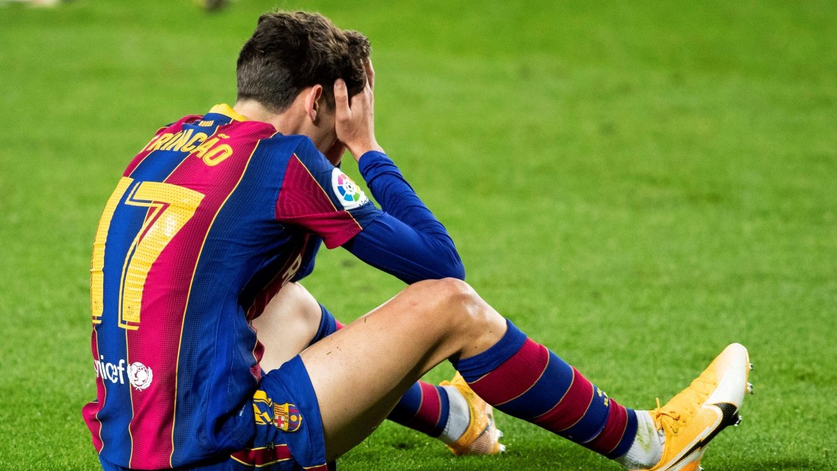 Trincao se lamenta después de perder una clara oportunidad para darle la victoria a su equipo