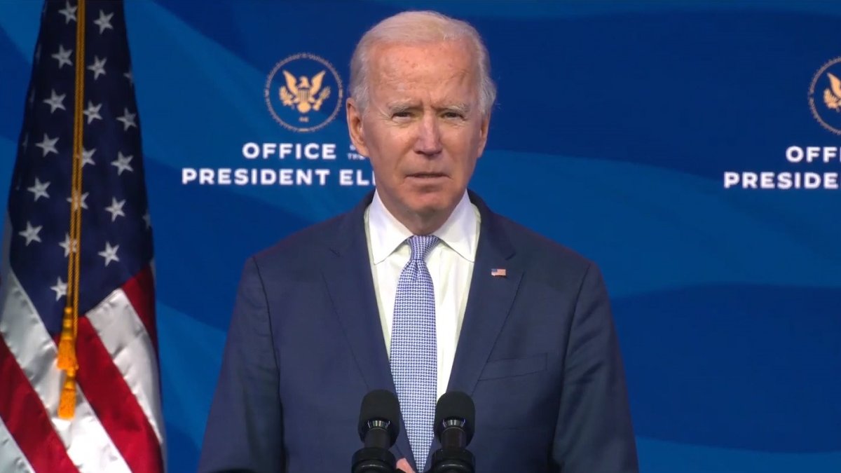 El presidente electo de Estados Unidos, Joe Biden.