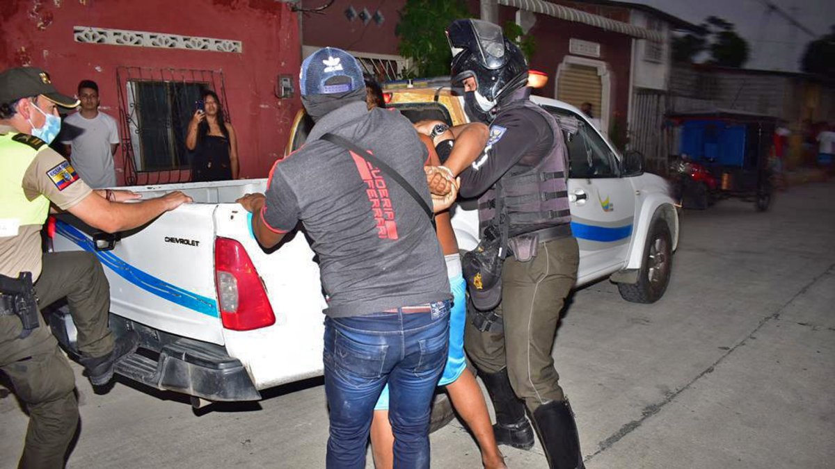 El operativo de drogas que la Policía Nacional hizo en Daule.